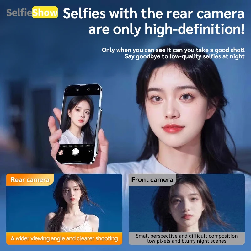 T20 المغناطيسي الهاتف الذكي شاشة Selfie العارض سماعة لاسلكية تعمل بالبلوتوث شاشة الكاميرا الخلفية شاشة عرض ل Vlog Selfie Live Video