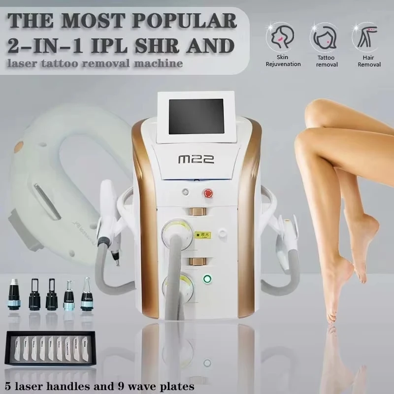 M22 Photon Analyzer IPL  Hair Removal Machine OPT Skin Regeneration Tattoo Removal Machine Three In One Beauty Model