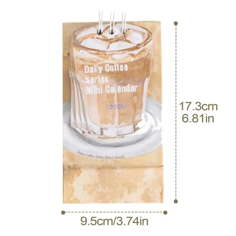 Spiral Desk Calendar Monthly Coffee Table Calendar Portable Desk Calendar Aesthetic Desk Calendar For School Work Classroom