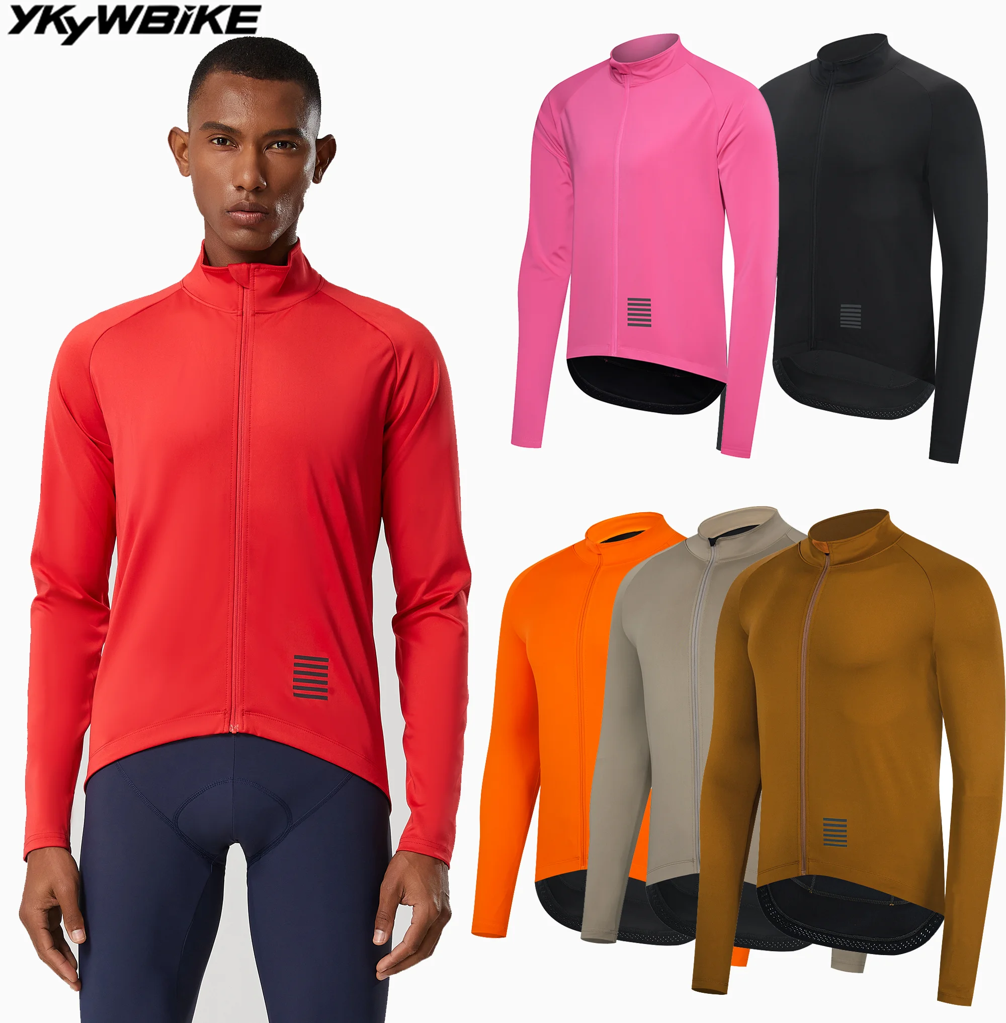 YKYWBIKE Big Discount Winter Cycling Jersey  Bicycle Jacket Road Bike Long Sleeve Thermal Fleece Riding Clothing