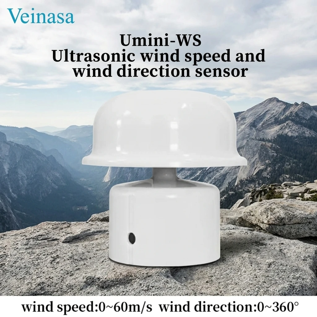 In stock UMini-WS Digital Smart Ultrasonic Anemometer RS485 Wind Speed and Direction Sensor Meter for Environmental Protection