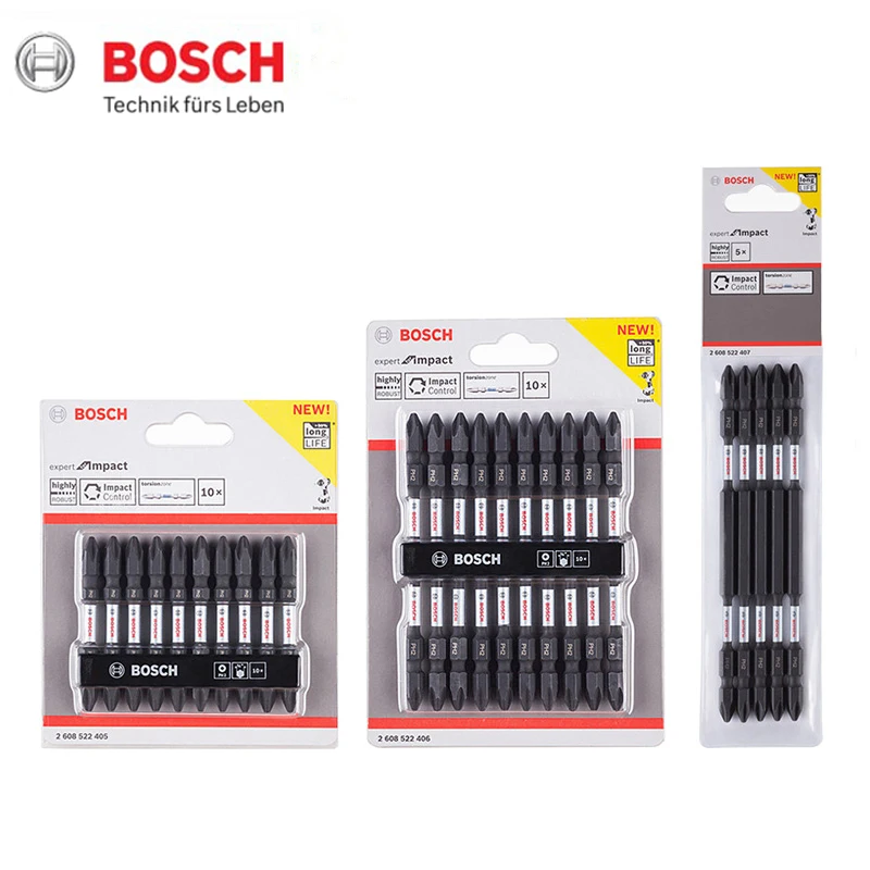 Bosch Professional Screwdriver Bit Set Impact Control Bits PH2 Universal Holder Quick Release Driller Accessories