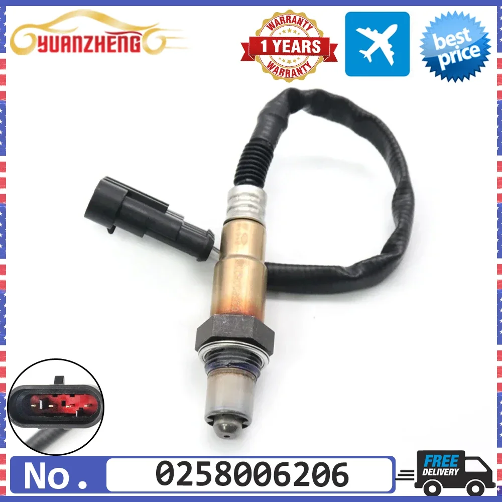 

0258006206 NEW Air Fuel Ratio Lambda O2 Oxygen Sensor For Alfa Romeo 156 GTV Spider Fiat Lancia 0258006731 5001834021 504083015