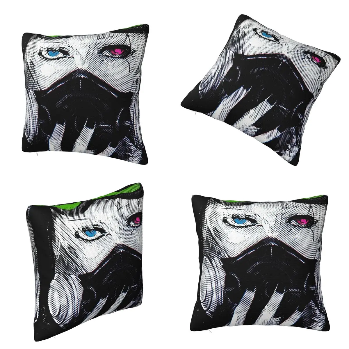 Tokyo Ghoul Anime Kaneki Ken Square Pillowcase Cushion Cover Pillow Case Throw Pillow Cover for Home Sofa Living Room