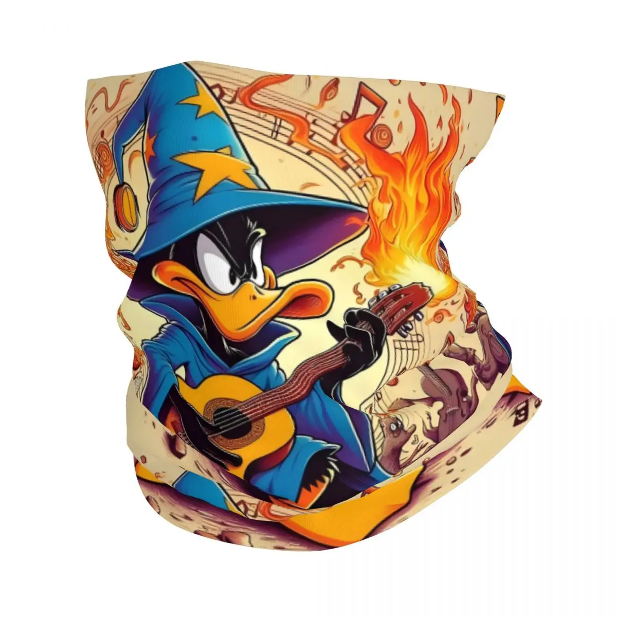 

Custom Daffy Duck Cartoon Bandana Winter Neck Warmer Women Windproof Wrap Face Scarf for Ski Anime Cute Funny Gaiter Headband