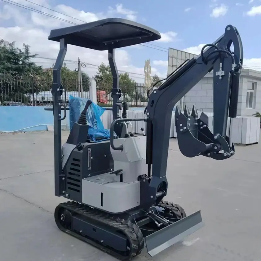 Mini Track Excavator 1.2ton Customized Backhoe Digger Hydraulic Diesel Type New Condition Small Excavator