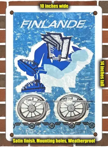 METAL SIGN - 1966 Finland VR - 10x14 Inches