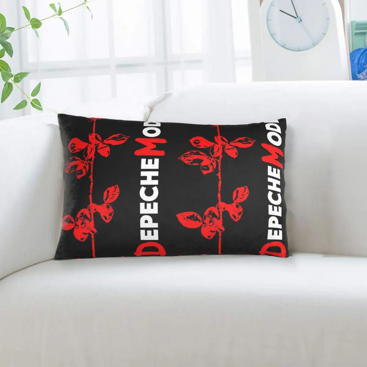 Depeche Cool Mode Music Violator Rectangle Pillowcase Cushion Cover Decor Bedroom Bed Home Comfort Throw Pillow