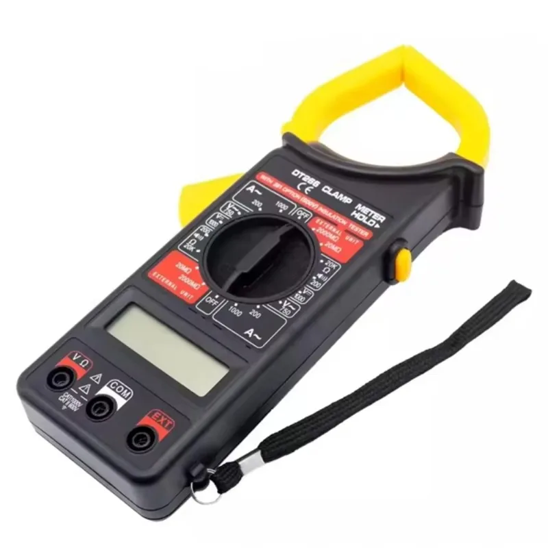 Multímetro Digital Profesional de Pinza DT266 AC DC 1000V, Probador de Corriente y Voltaje, Amperímetro de Pinza Profesional