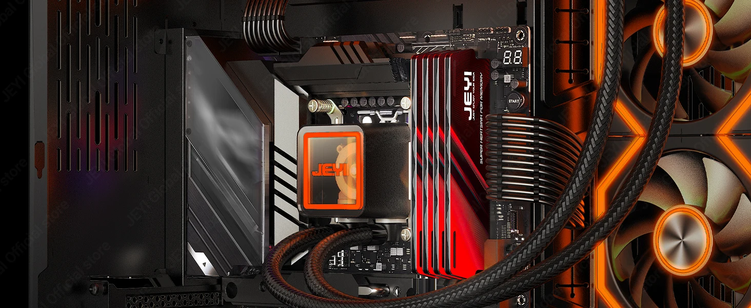 JEYI DDR5 DDR4 RAM-Kühlkörper Speicherkühler Radiator Universal DDR2 DDR3 DDR4 DDR5 Speicherkühlung für PC-Gehäuse Computer – Detail 9