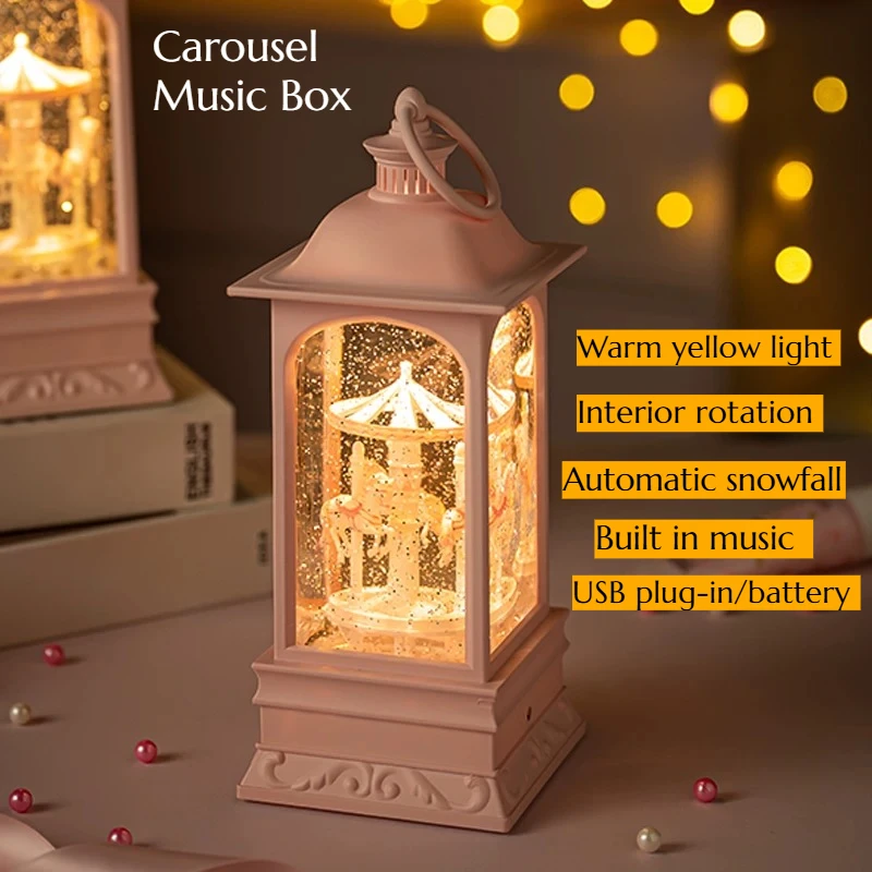 Carousel Music Box Atmosphere Home Decoration Birthday Valentine's Day Unique Gift
