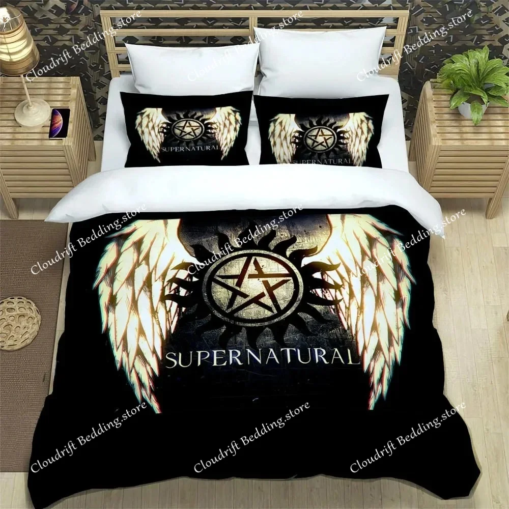 

New TV Series Supernatural Bedding Set Single Twin Full Queen King Size Bed Set Adult Kid Bedroom Duvet Cover Set Home Textiles
