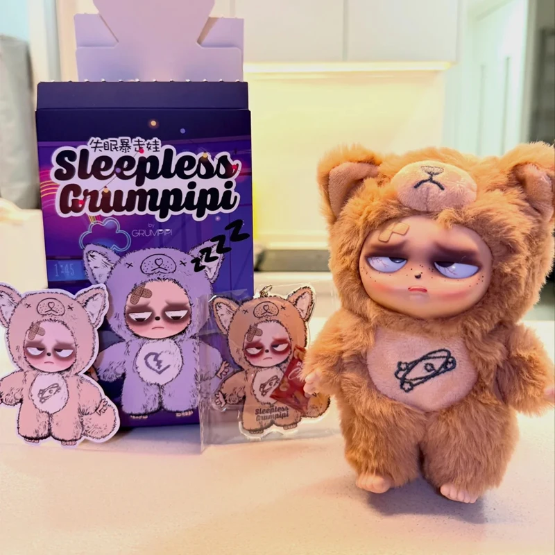 

Grumpipi Insomnia Runaway Baby Vinyl Mystery Boxes Desktop Girl Room Ornament Anime Cute Blind Box Children Birthday Toy Gift