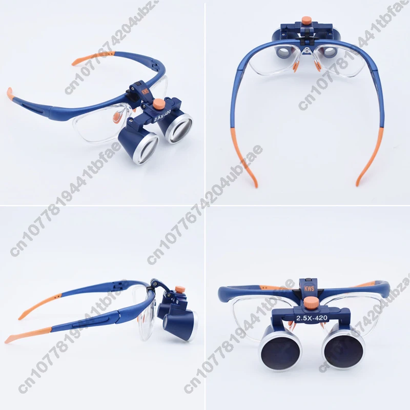 FD-503G 2.5X/3.5X Two-way Screw Thread Loupe Binocular Galileo Frame Loupe Magnifier Glasses Work distance 420MM Y