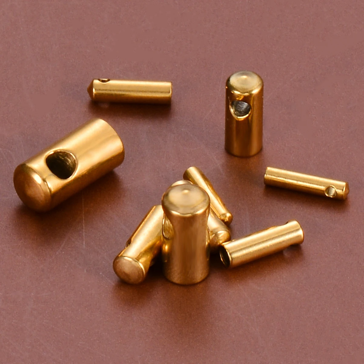 10Pcs Wholesale Stainless Steel End Bead Caps Connector for DIY Jewelry Bracelet Necklace Making Findings Supplies