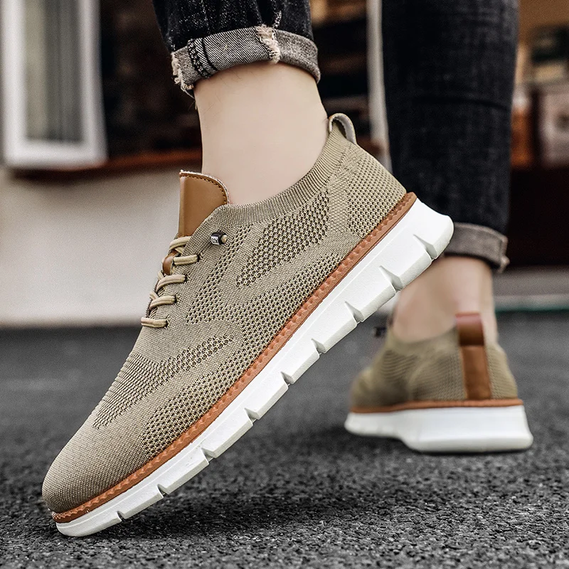 Heren Wandelschoenen Outdoor Lichtgewicht Sneakers Mannen Ademende Mesh Sport Casual Schoenen