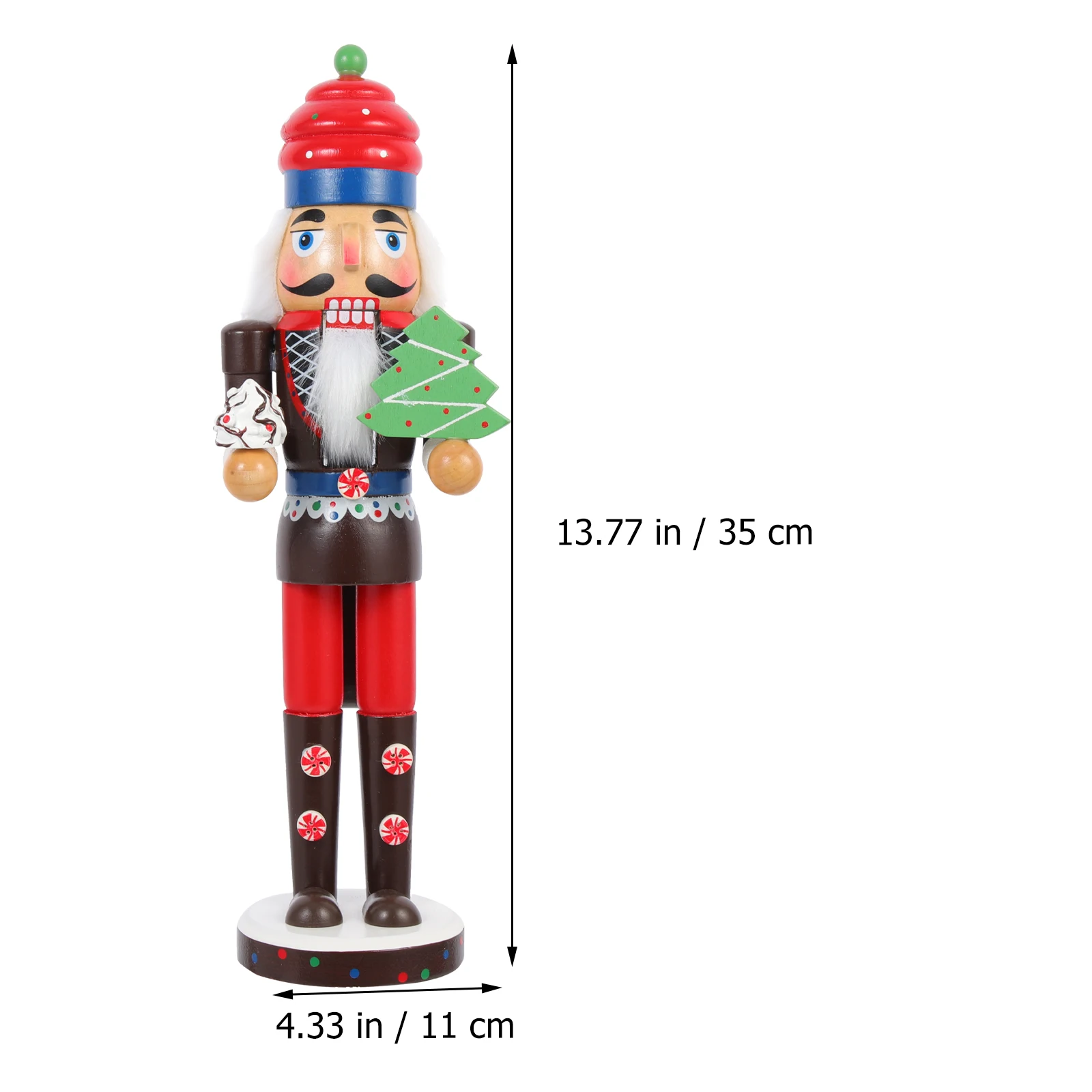 

Christmas Ornament Nutcracker Decor Nutcrackers Decorations Desktop Craft Wood Figurine Ornaments Child