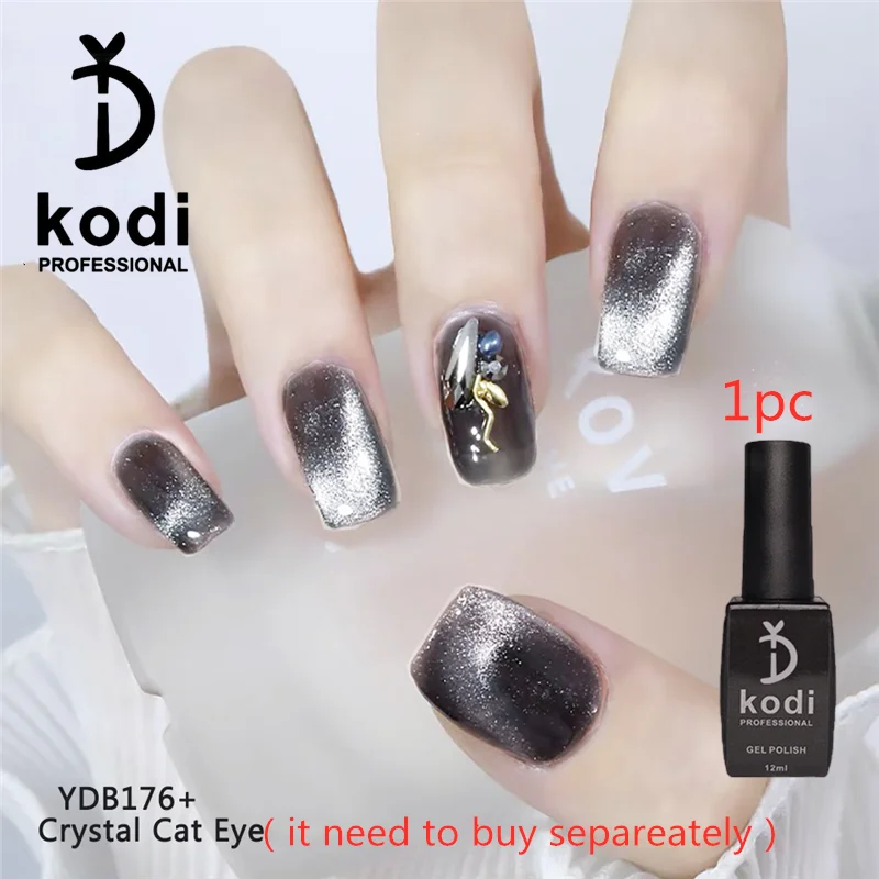 Yd kodi professional 12ml gelee uv gel nagellack lacke transparentes eis spar katzenaugen einweichen emaille base top coat uv gel