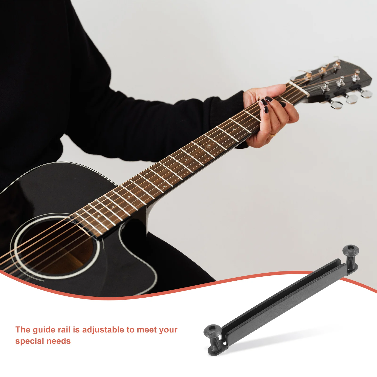 

Acoustic Guitar Accessories Bridge Cushion Tool Using Black Bridges and Saddles