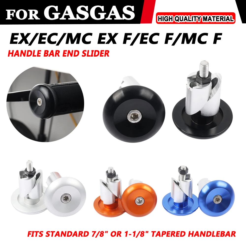 

For GASGAS GAS GAS EX MC 125 200 250 300 350F EXF MCF 250 350 450 F 2024 Handle Bar End Handlebar Grips ends Cap Plug Slider