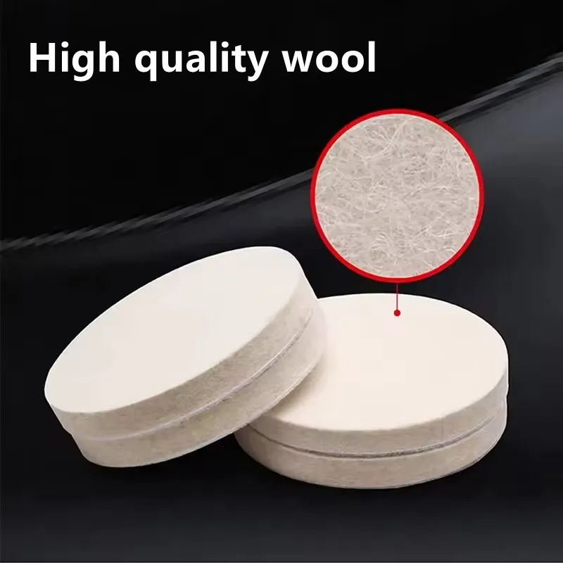 لوحة تلميع ورأى الصوف 75 مللي متر 100 مللي متر 125 مللي متر 150 مللي متر 180 مللي متر عجلة ل M10 M14 الزجاج الفولاذ المقاوم للصدأ البولندية أداة إصلاح الخدوش