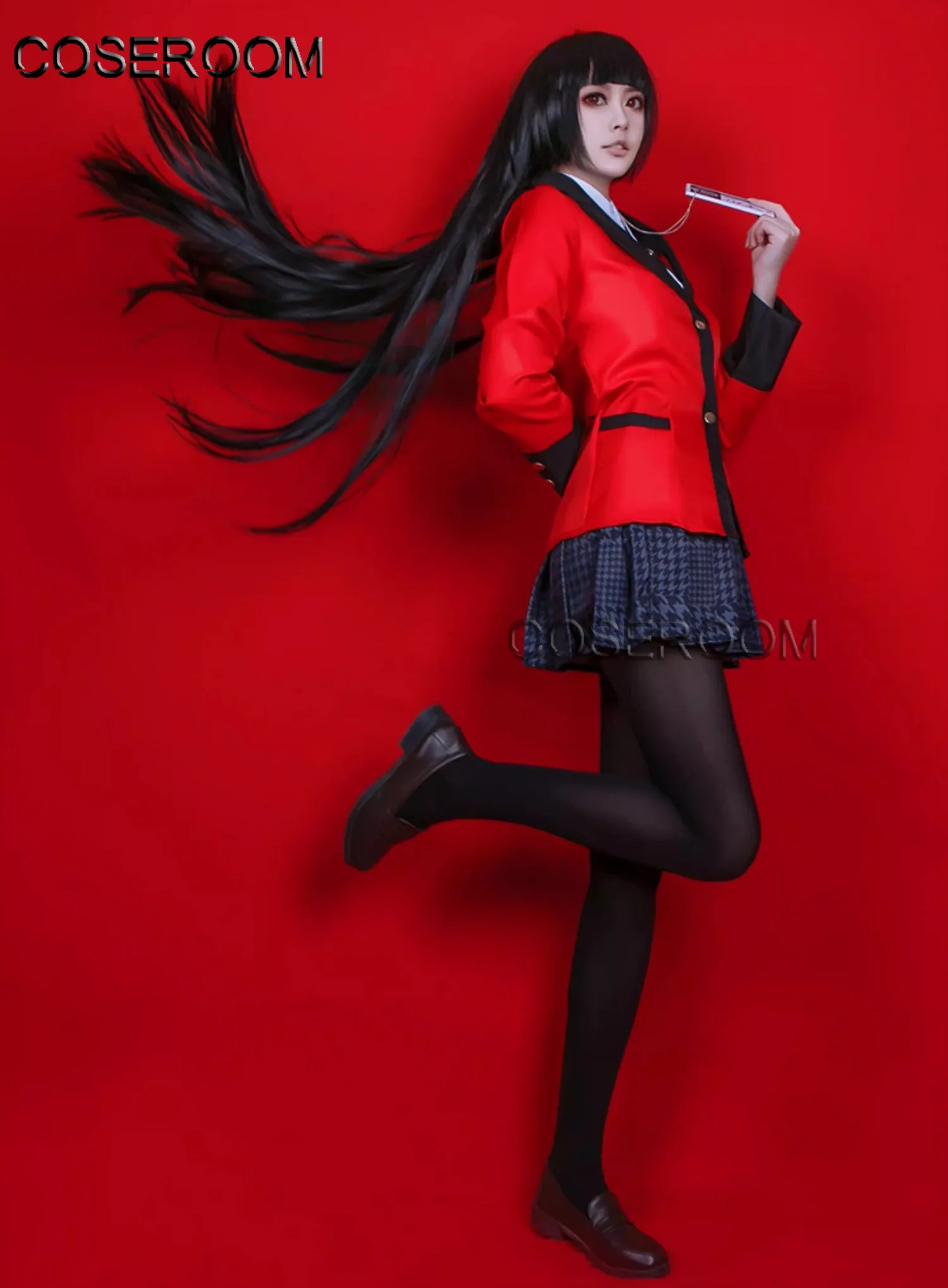Anime Kakegurui Compulsive Gambler Jabami Yumeko Cosplay Costume Dress Carnival Halloween Comic Con Role Play Outfit view 2