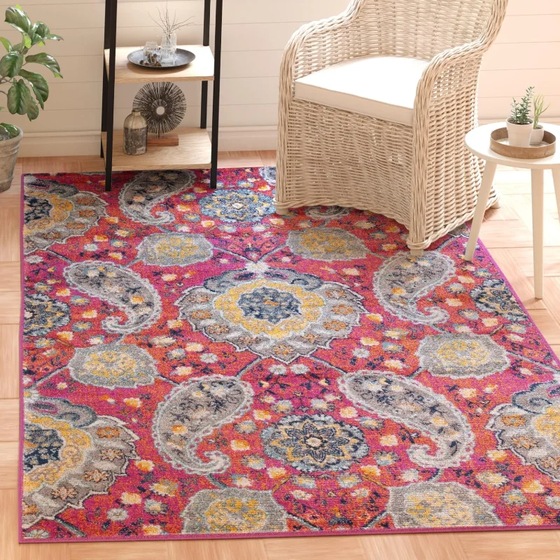 

Collection Accent Rug, Non-Shedding & Easy Care, Ideal for High Traffic Areas in Entryway, Living Room, Bedroom