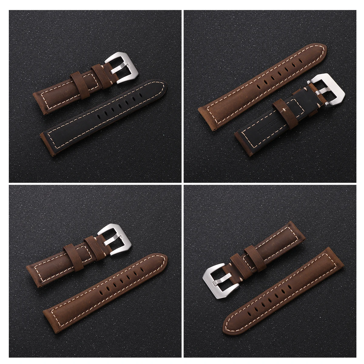 

Strap Compatible with Large Dial Watch Vintage Replacement Band Retro Watchband Rough Comfortable to Wear