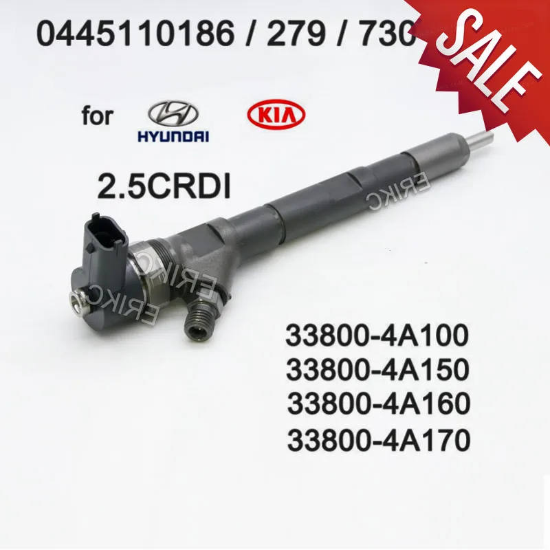 ERIKC 0445110730 0 445 110 279 Diesel Fuel Injector 0445 110 186 CR for HYUNDAI 338004A150 33800-4A100 33800-4A100 33800-4A160