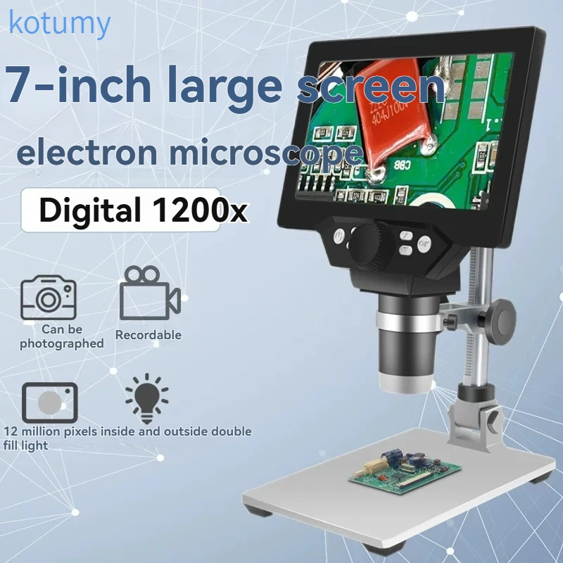 Industrial electron microscope with measurement high-definition code magnifying glass, circuit board welding and maintenance