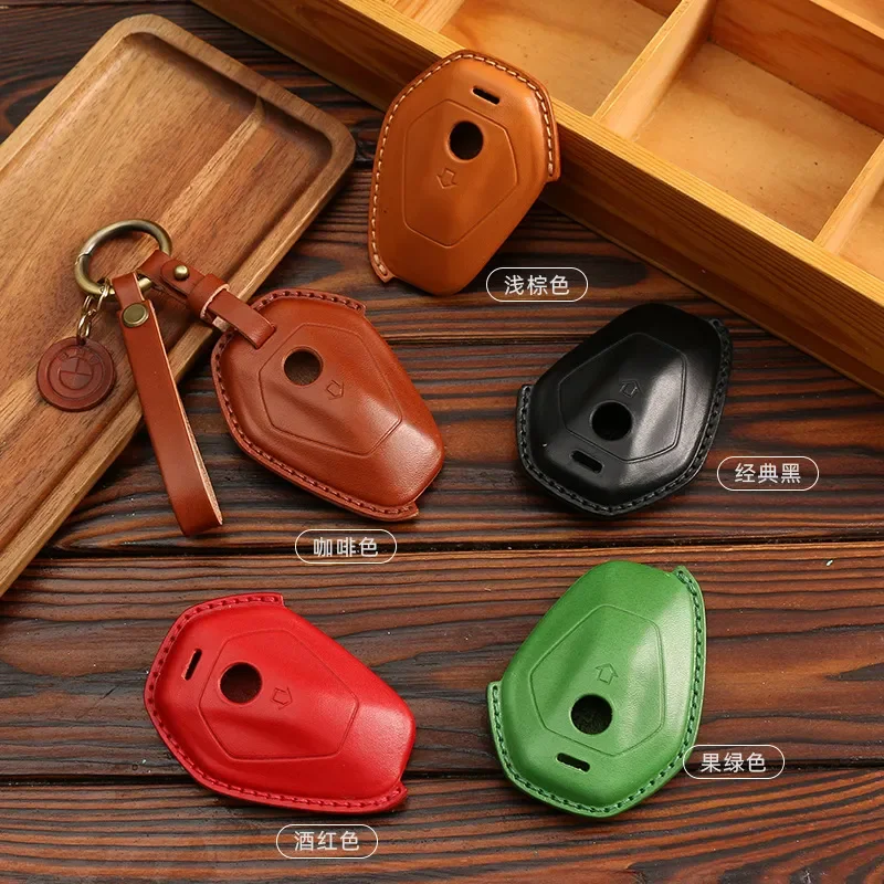 for BMW R1200GS R1300GS Handmade Retro Cowhide Motorcycle Key Cover Waterbird Style Factory Wholesale Leather Key Case