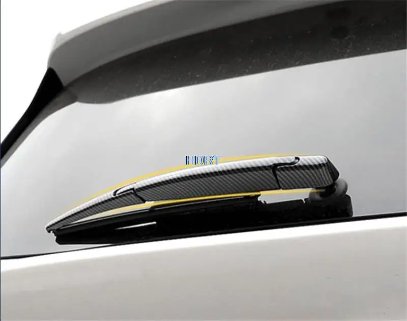For Toyota Sienna 2021 2022 ABS Chrome Style Decoration Accessories Car Carbon fibre Rear Window Wiper Trim strip sticker Cover