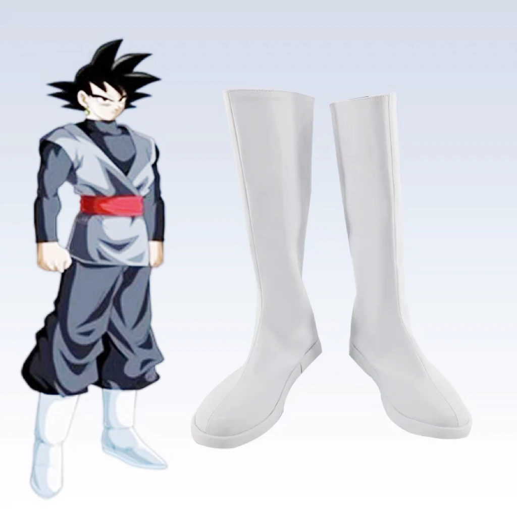 Mens Son Goku Black Cosplay Boots Anime Kung Fu Shoes Halloween