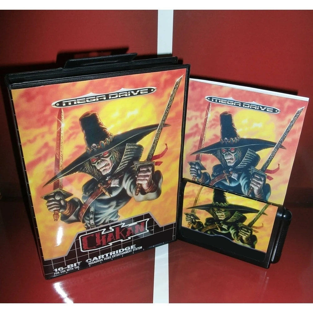 New Arrival Chakan 16bit MD Game Card With Retail Box & Manual Book For Sega Mega Drive/ Genesis