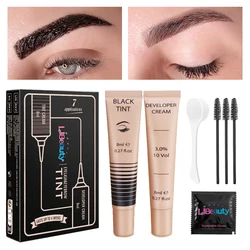 Libeauty Reusable Eyelash Brow Color Kit for Hair Lasts Up 4 Weeks Eye Patches Lash Tint Kit Suitable For DIY At Home Or Salon