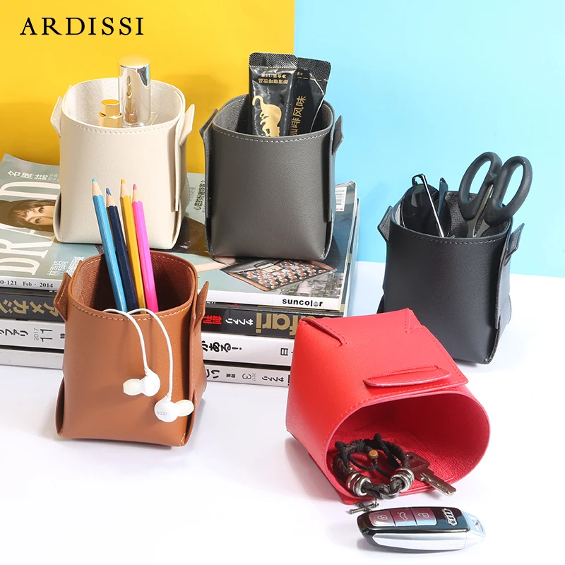 ARDISSI Foldable Cosmetics Storage Box Stationery Organizer Earphone Finishing Basket Clutter Sundries Pot Container Collection