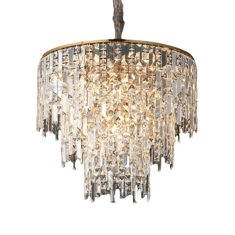 

Postmodern living room chandelier simple atmosphere Italian light luxury round dining room master bedroom