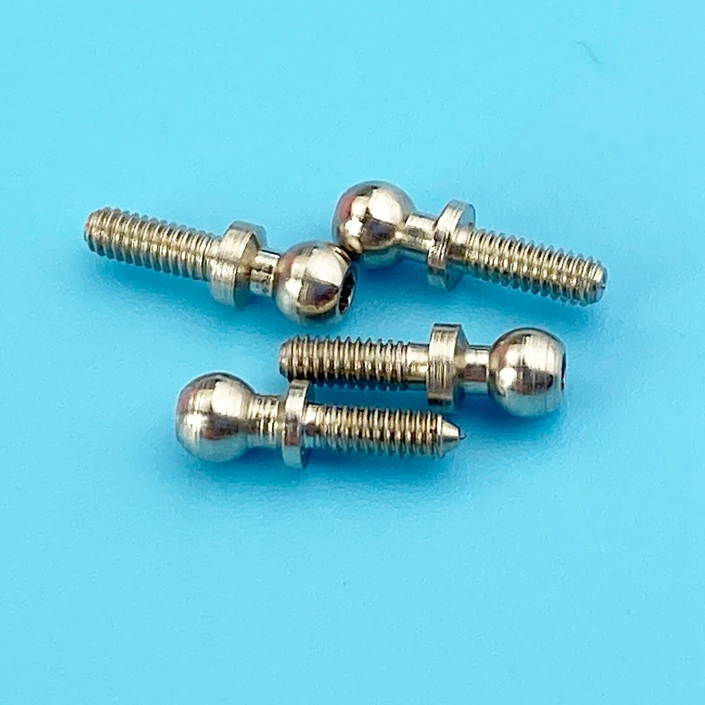 L68A4Pcs Metal Ball Head Screw Kits K989-10 for Wltoys K969 K979 K989 K999 P929 P939 284131 1/28 RC Car Spare Parts