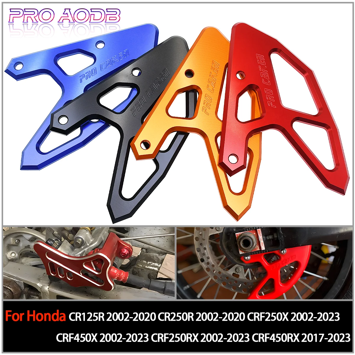

Motorcycle Rear Brake Caliper Brake Disc Guard Protector Cover For Honda CR125 CR250 CRF 250R 450R 250X 450X 250RX 2002-2022
