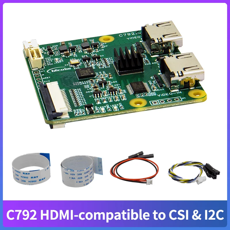 C792 Double HDMI-Compatible to CSI & I2C Module Loop Out 4K@60Hz Input 1080p@60Hz CSI-2Video Output for Raspberry Pi PC GoPro