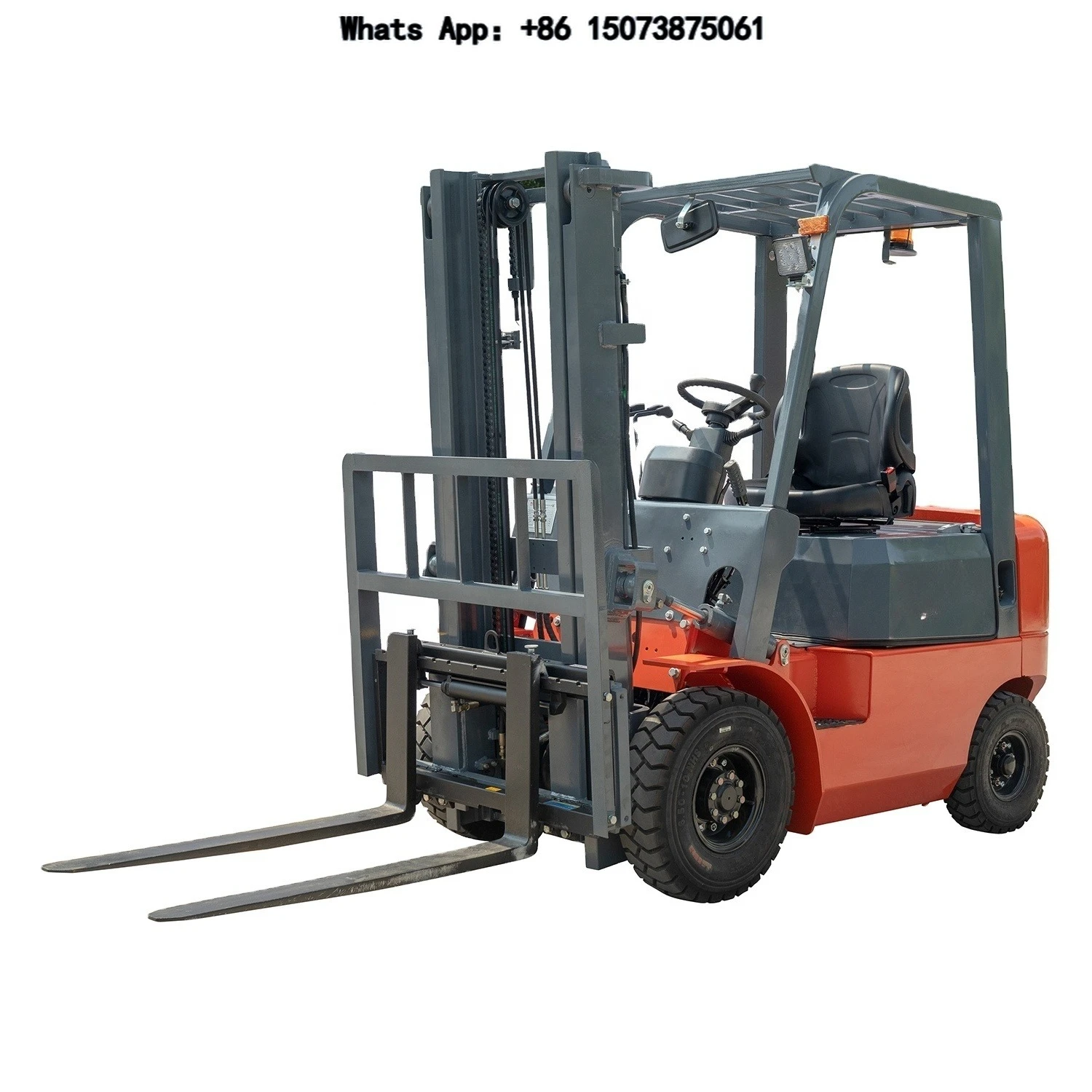 Free transportation of powerful electric gas stacker 2 tons LPG forklift for narrow aisles