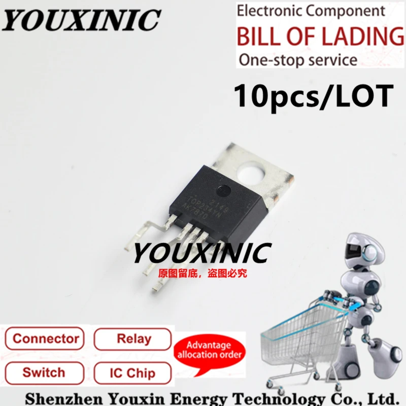 

YOUXINIC 2019+ 100% new imported original TOP234 TOP234YN TO-220 power management IC