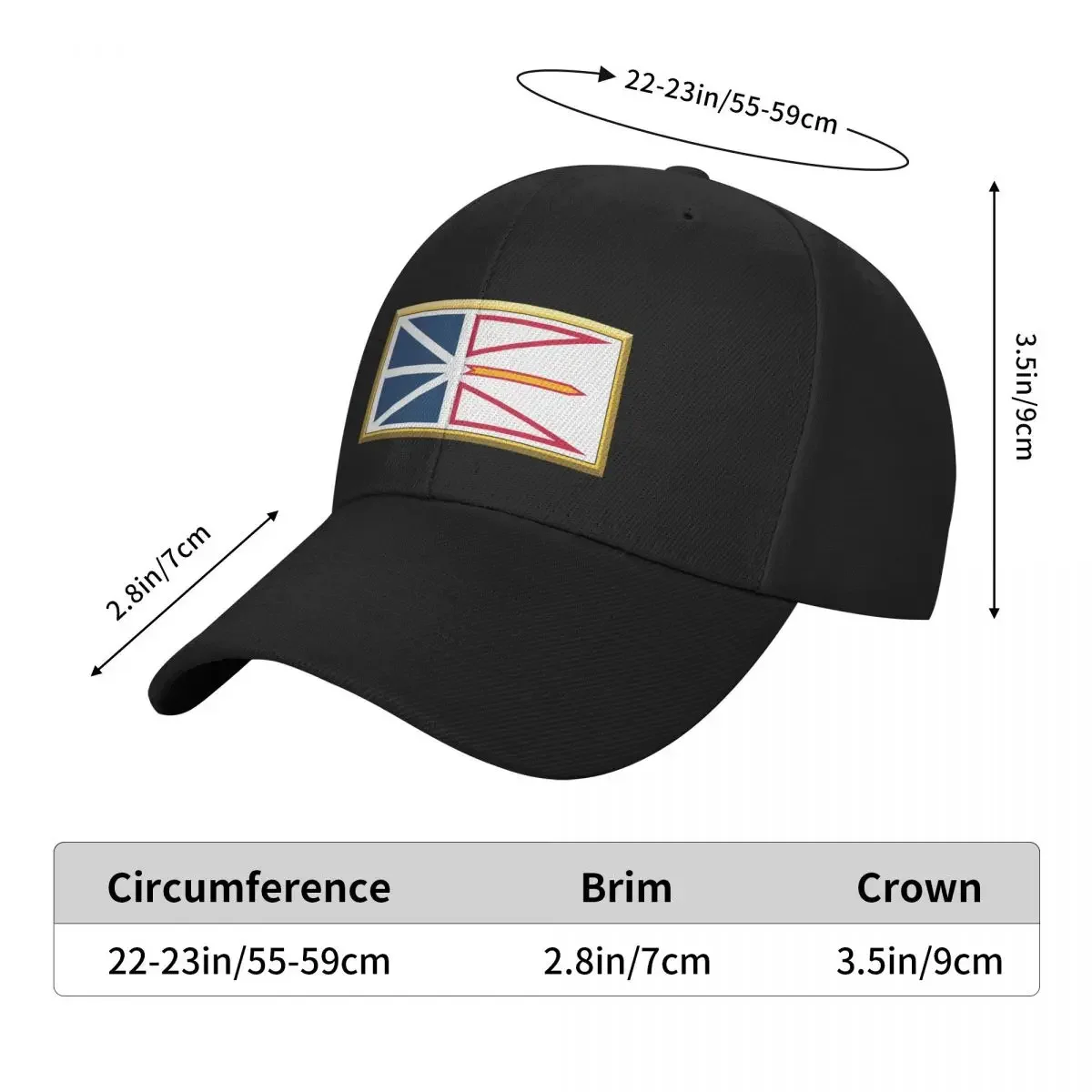 NEWFOUNDLAND و LABRADOR العلم الهدايا والأقنعة والملصقات والمنتجات (GF) قبعة بيسبول خمر مصمم قبعة سائق الشاحنة رجل إمرأة