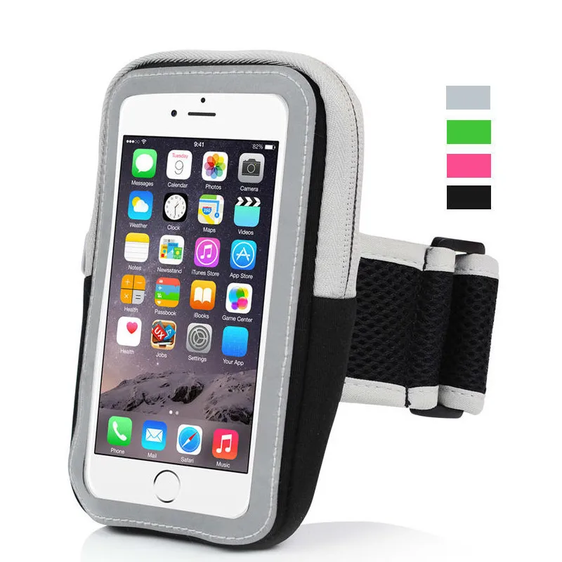 Running Sports Phone Holder Armbands Zipper Bag For iPhone 13 12 11 XS Samsung Xiaomi Fitness Gym Cell Phone Case Arm Bag Pouch