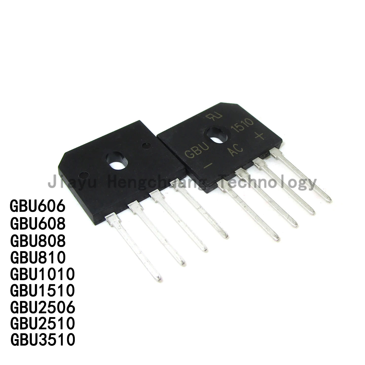 5PCS GBU606  608 GBU808  810 GBU1010 3510 GBU1510 2510 2506 ZIP Induction Cooker Bridge Rectifiers  Flat Bridge