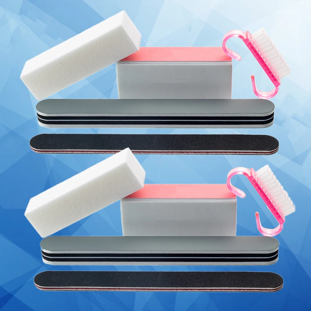 

Polishing Strip Manicure Tool Professional Nail Files Buffer Set S Bar Round Stick Ideal for Manicure Pedicure Suitable