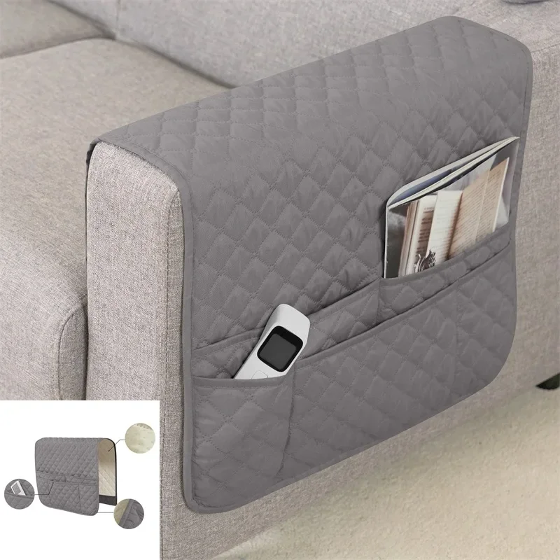 

1 шт., чехол на подлокотник для дивана с карманом для хранения, противогрязевые боковые чехлы для дивана, однотонная сумка, защита для кресла для гостиной, дома