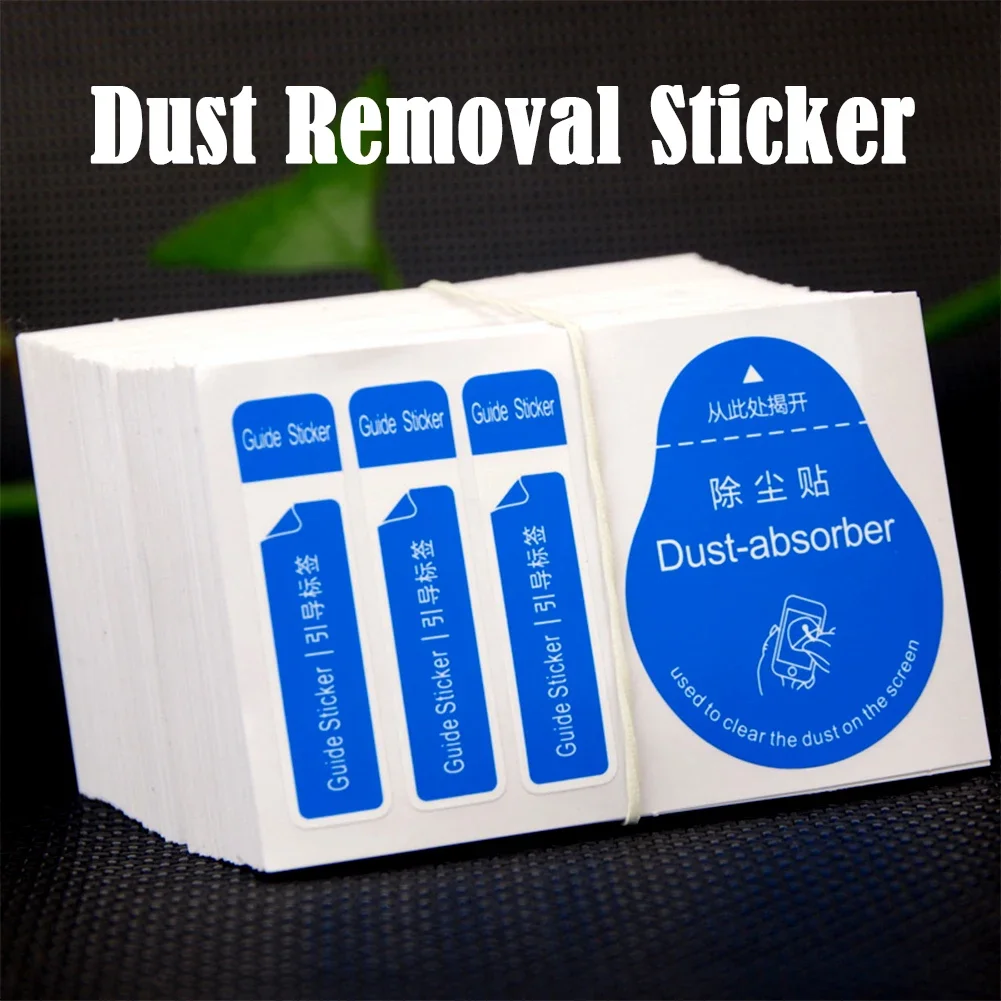 200pcs Dust Removal Sticker For LCD Screen Cleaning Camera Lens Tablet Watches That Need Protection Film Dust-Absorber Paper