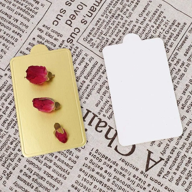 100 Slices Of Mousse Bottom Pad Cake Spacer 90X50mm Rectangular Baking Pastry Display Wedding Tray