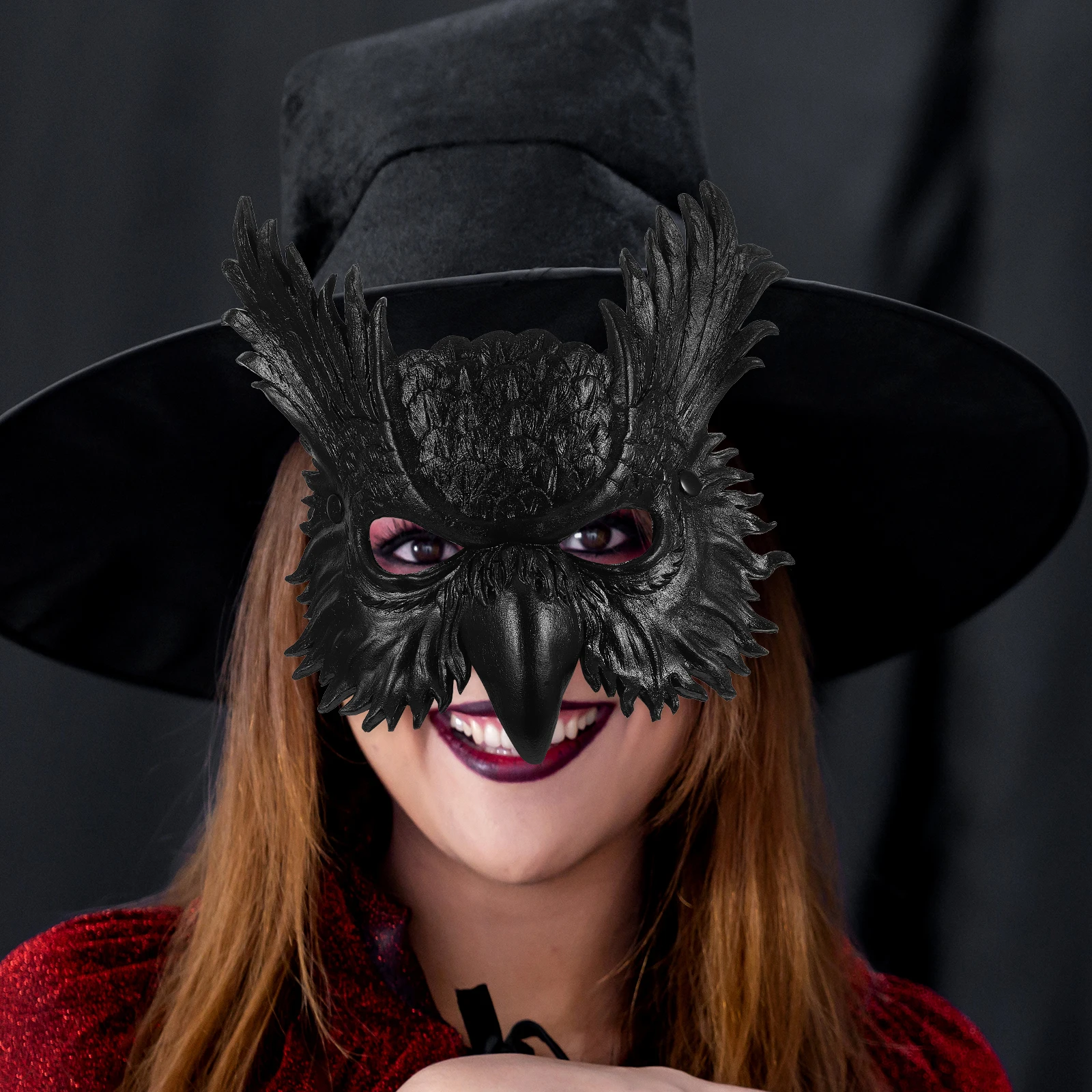 

Owl Mask Eye Halloween Masquerade Masks Women Bird Cosplay for Pu Adults Festival Party Man